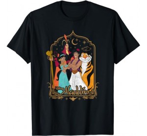 Disney Aladdin Group Celestial Poster T-Shirt